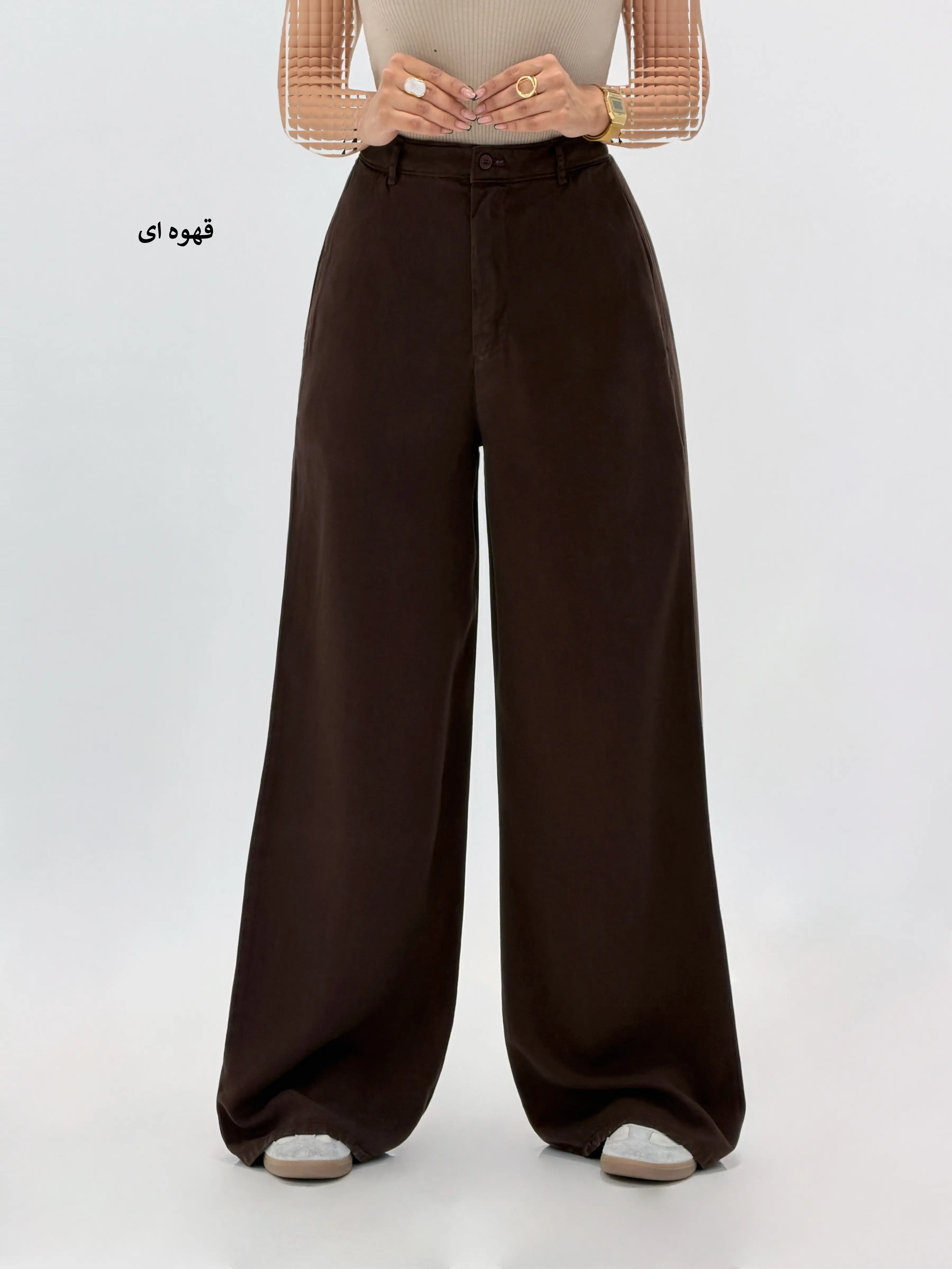 6858-شلوار بگ سیلک رویال